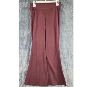 Torrid Womens Plus Size 00 Burgundy Wine Cotton Spandex Flare Leg Bell Bottoms